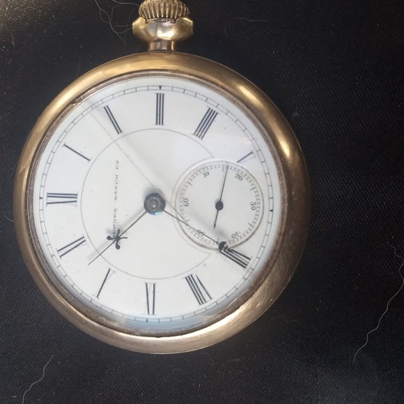 Hampton solid gold vintage pocket Watch